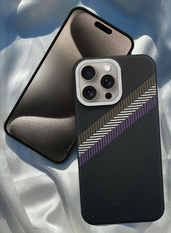 

MARGOUN for iPhone 15 Pro Case Cover Carbon Fiber Pattern Phone Case Slim Shockproof Back Cover