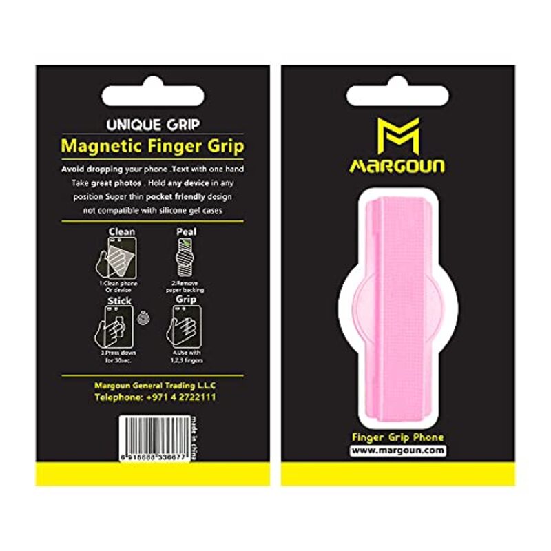 Margoun Apple iPhone SE 2020 Finger Grip Phone Holder Strap with Magnetic Install, Pink