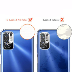 MARGOUN For Xiaomi Redmi Note 10T 5G Case Cover Clear Protective TPU Four Corners Cover Transparent Soft Case