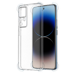 MARGOUN For Xiaomi 12T Pro Case Cover Clear Protective TPU Four Corners Cover Transparent Soft Case