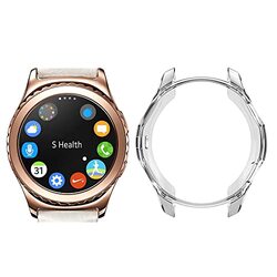 Margoun Full Coverage Plated Soft TPU Case Screen Protective Bumper Case Cover for Samsung Gear S2 Case 42mm, Clear