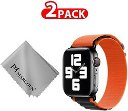 MARGOUN For Apple Watch Band 41mm 40mm 38mm Alpine Nylon Woven Sport Strap With Microfiber Cleaning Cloth Compatible For iWatch Series 8/7/SE/6/5/4/3/2/1 - A24