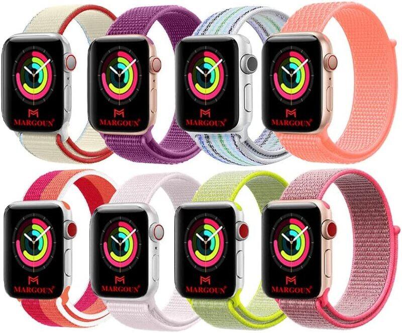 

Margoun Sport Band for Apple Watch 49mm/45mm/44mm/42mm, 8 Piece, Multicolour