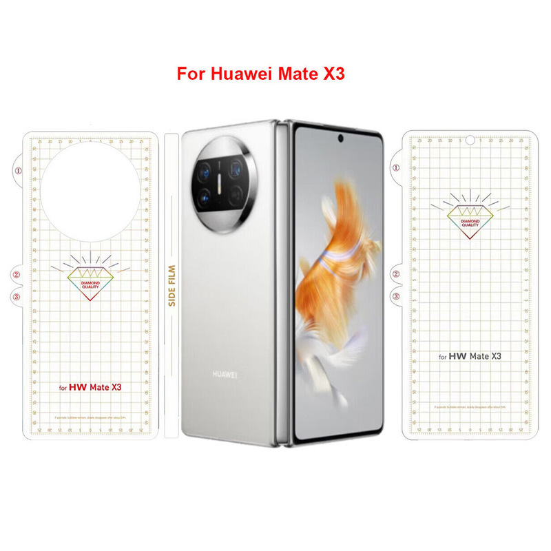 MARGOUN For Huawei Mate X3 Screen Protector PET Hydrogel Film Flexible Front & Back Full Coverage Transparent TPU Touch Sensitive Film