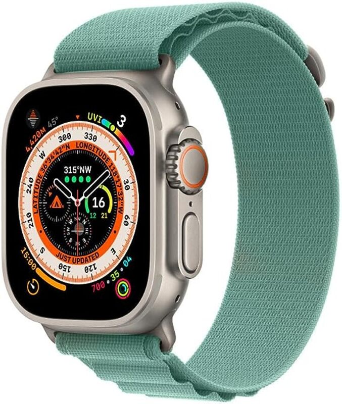 MARGOUN For Apple Watch Band 49mm 45mm 44mm 42mm Alpine Nylon Woven Sport Strap With Microfiber Cleaning Cloth Compatible For iWatch Series 8/7/SE/6/5/4/3/2/1 - B09