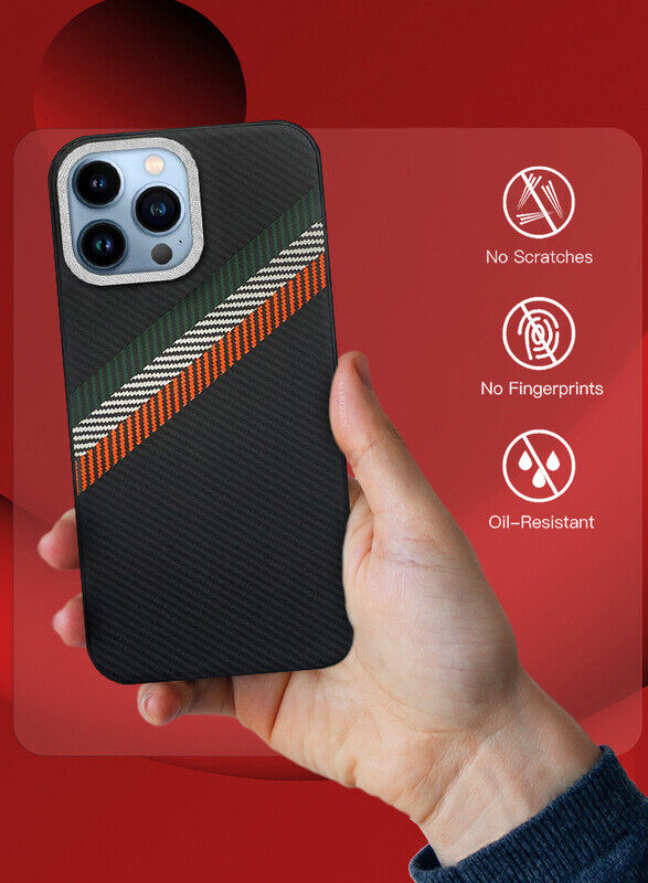 MARGOUN for iPhone 13 Pro Max Case Cover Carbon Fiber Pattern Phone Case Slim Shockproof Back Cover