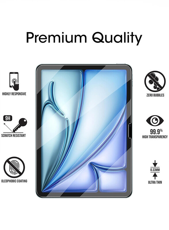 MARGOUN for iPad Air 11 inch 2024 2 Pack Screen Protector Anti-Glare Matte Reduce Fingerprint Bubble Free Easy to Install Screen Protector