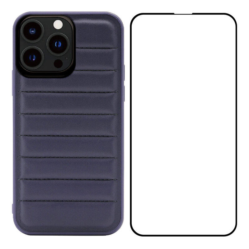 

MARGOUN 2 Pack for iPhone 13 Pro Max Case Cover with Screen Protector Tempered Glass, Full Protection Back Case Dale Collection Horizon - Black