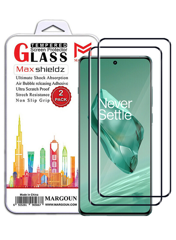 

MARGOUN for 2 Pack For Oneplus 12 Screen Protector 9H Hardness HD Scratch Resistance Screen Protector 3D Curved Tempered Glass Film