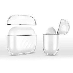 Margoun Protection Shockproof Case Cover with Clip for Apple Airpods 3 Case 2021 3rd Generation, Transparent