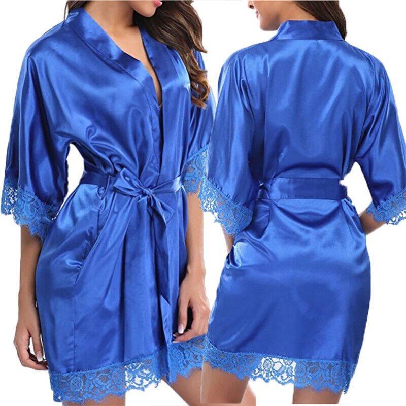 

Margoun Sexy Night Dress Maxi Bedroom Wear for Women, Blue