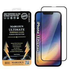 Margoun Apple iPhone 13 Pro Max Full Coverage Premium Tempered Glass Screen Protector, Clear