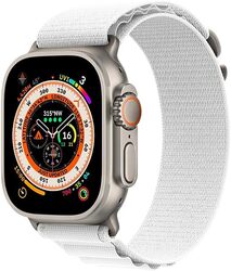 MARGOUN For Apple Watch Band 49mm 45mm 44mm 42mm Alpine Nylon Woven Sport Strap With Microfiber Cleaning Cloth Compatible For iWatch Series 8/7/SE/6/5/4/3/2/1 - B17