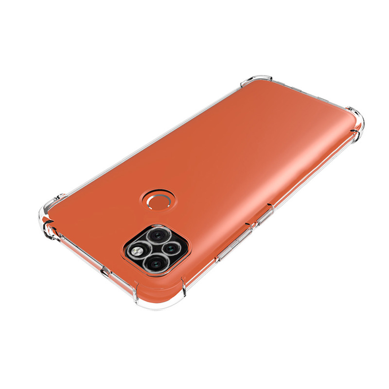 MARGOUN For Xiaomi Redmi 9C Case Cover Clear Protective TPU Four Corners Cover Transparent Soft Case