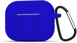 MARGOUN for Airpods 3 Case Cover Silicone with Clip, Airpods 3 Case 2021 3rd Generation (Blue)