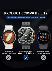 CATANES for Samsung Galaxy Watch 7 Ultra 2 Pack Screen Protector Tempered Glass Anti-Scratch 9H Ultra-thin Screen Protector Protective Film Cover Accessories