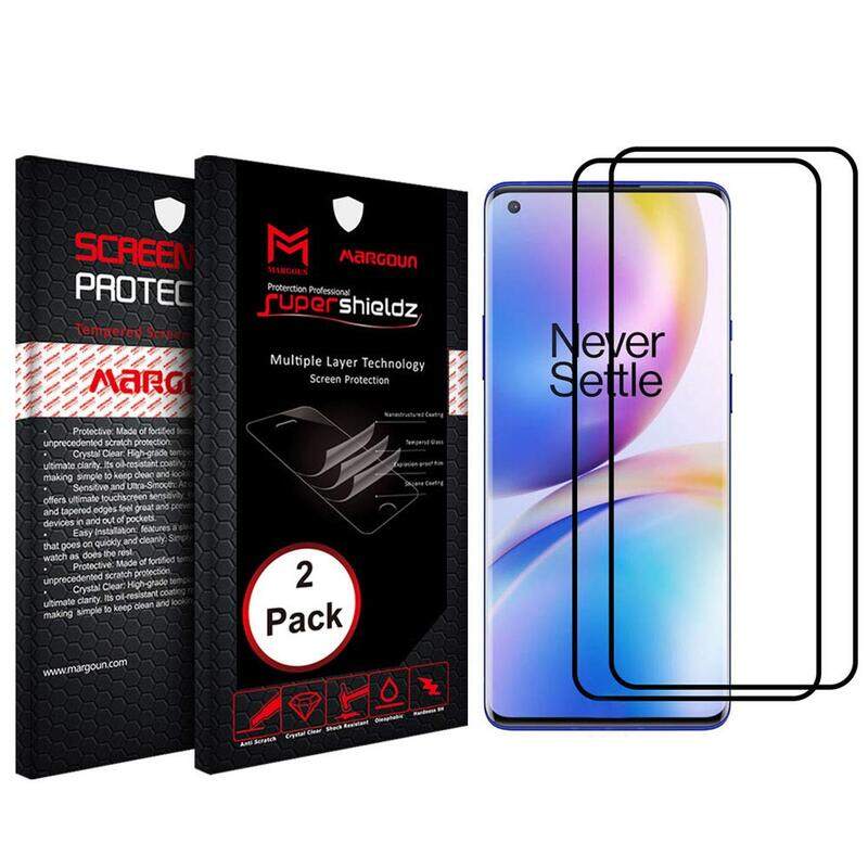 

Margoun OnePlus Nord N100 Tempered Glass Screen Protector Set, 2 Pieces, Clear