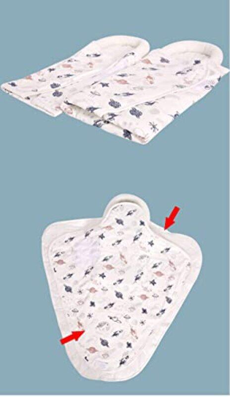 Margoun Baby Stroller Wraps Toddler Blanket Sleeping Bags for Newborn Baby, White/Brown