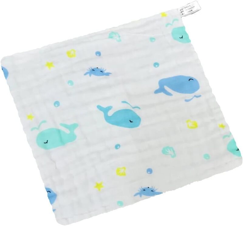 MARGOUN Baby Muslin Washcloths Soft Face Cloths for Newborn 30 * 30 cm, Absorbent Bath Face Towels, Baby Wipes, Burp Cloths or Face Towels (A11)
