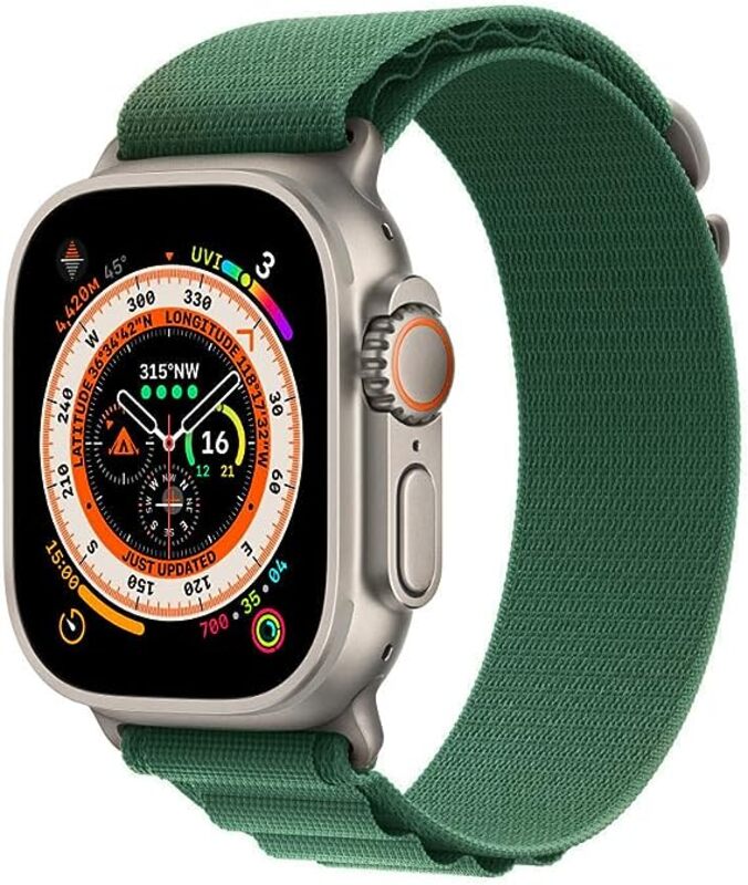 MARGOUN For Apple Watch Band 41mm 40mm 38mm Alpine Nylon Woven Sport Strap With Microfiber Cleaning Cloth Compatible For iWatch Series 8/7/SE/6/5/4/3/2/1 - A15