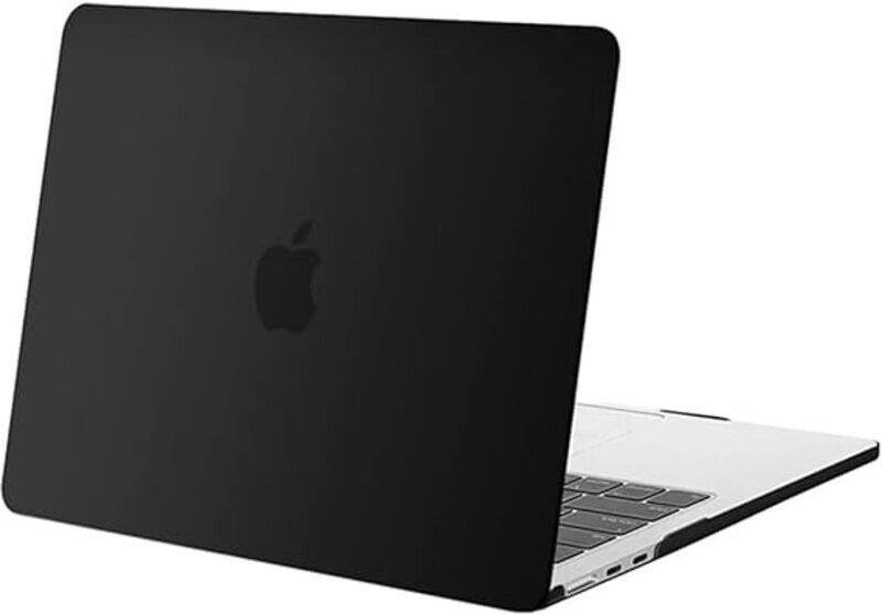 MARGOUN Compatible with MacBook Air 13.6 inch Case 2022 2023 Release A2681 M2 Chip with Touch ID (Black, 13.6" A2681)