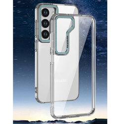 MARGOUN 5 Packs For Samsung Galaxy S23 Plus Clear Case With 2 Screen Protectors and 2 Camera Lens Protectors/Green