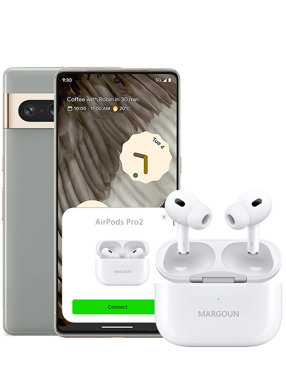 

MARGOUN Google Pixel 7 Pro Bluetooth Headphones with Charging Case Wireless Earbuds Pro 2 Bluetooth Sport In-Ear Headphones Hi-Fi Stereo Sound Noise R