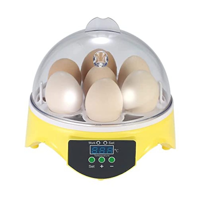 Margoun 7 Eggs Mini Digital Electric Egg Boiler, Yellow