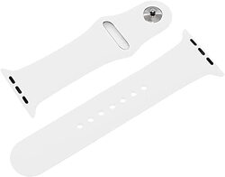 Margoun Soft Silicone Band for Apple Watch 49mm/45mm/44mm/42mm, 3 Piece, Navy Blue/Beige/White