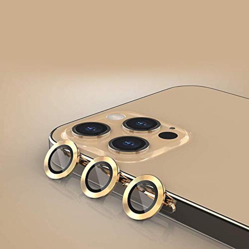 Margoun Apple iPhone 12 Pro Max Camera Lens Protector, Gold