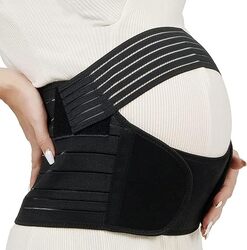 MARGOUN For Postpartum Belly Band 3 in 1 Recovery Belt for Post Pregnancy Post C-Section Support Shapewear After Giving Birth Women Stomach Waist Pelvis Belt-Black X-Large