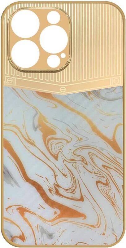 

Generic Joway For iPhone 13 pro max Luxury Gold Plated Case Hybrid Electroplated Frame Back Cover with Carbon Fiber Texture (IPhone 13 pro max White/Gold)