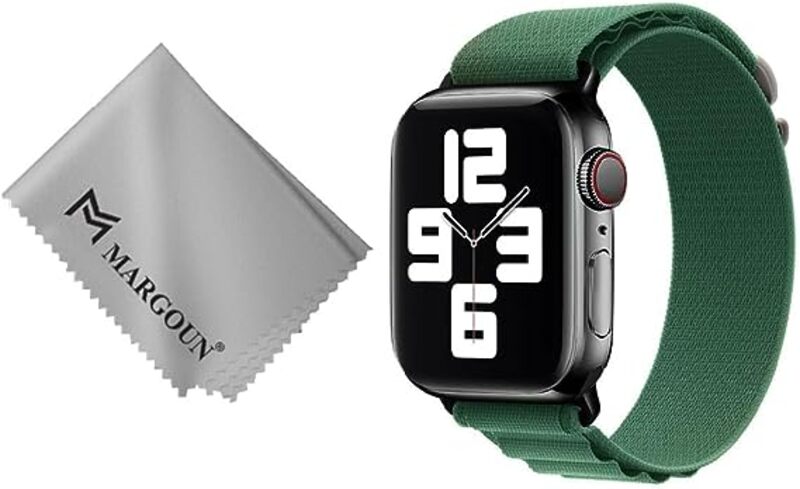 MARGOUN For Apple Watch Band 41mm 40mm 38mm Alpine Nylon Woven Sport Strap With Microfiber Cleaning Cloth Compatible For iWatch Series 8/7/SE/6/5/4/3/2/1 - A15