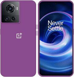 MARGOUN for OnePlus 10R Case/OnePlus Ace Case Silicone Soft Flexible Rubber Protective Cover (Purple)
