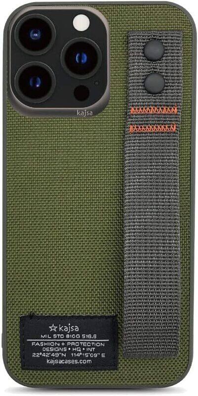 

Margoun Kajsa for iPhone 13 Pro Max Case Full Protection Back Cover Military Collection Straps (iphone 13 pro max, Green)