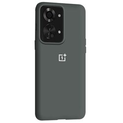 Margoun OnePlus Nord 2T Silicone Soft Flexible Rubber Protective Mobile Phone Case Cover, Dark Grey