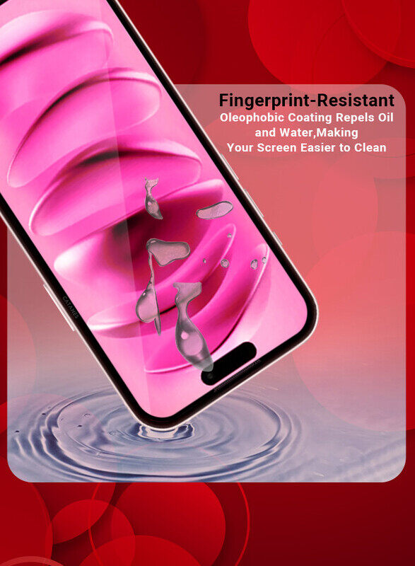 CATANES for iPhone 16 Plus 2 Pack Screen Protector, 9H Hardness Military Grade Shatterproof HD Tempered Glass,Full Coverage Screen Protector, Easy Installation