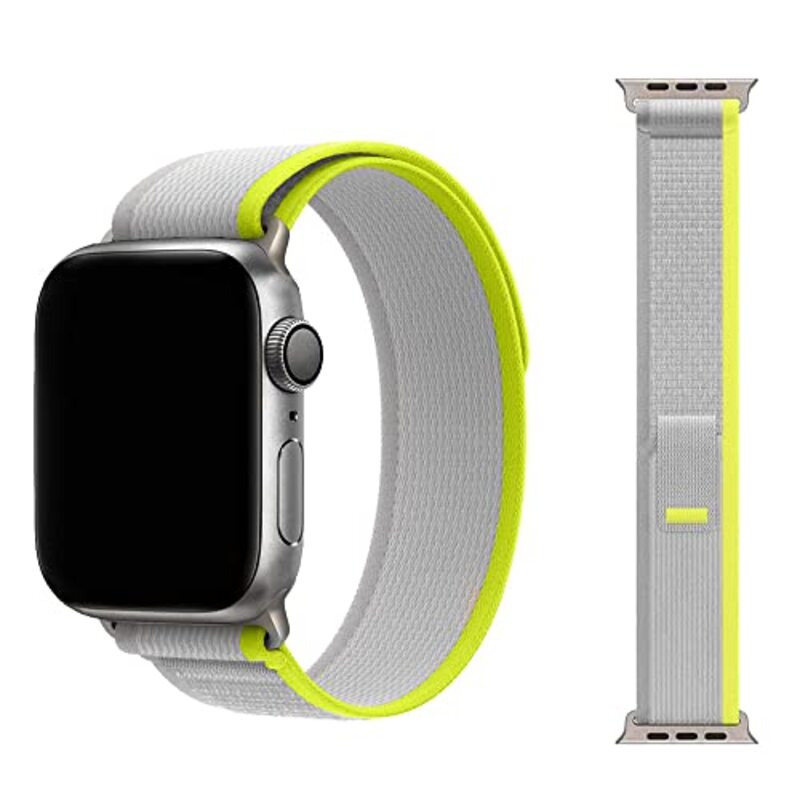 Margoun Trail Loop Band for Apple Watch 49mm/45mm/44mm/42mm, 2 Piece, Light Grey/Black