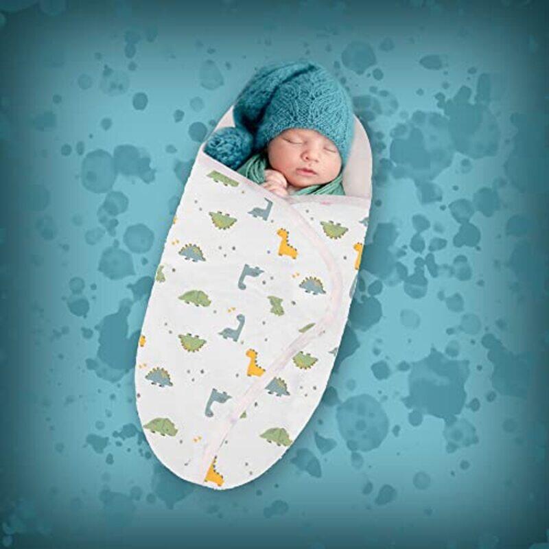 Margoun Baby Stroller Wraps Toddler Blanket Sleeping Bags for Newborn Baby, White/Green