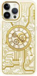 JOWAY for iPhone 13 Pro Max Chronograph Case Ultra Slim Shockproof Transparent Cover - Yellow