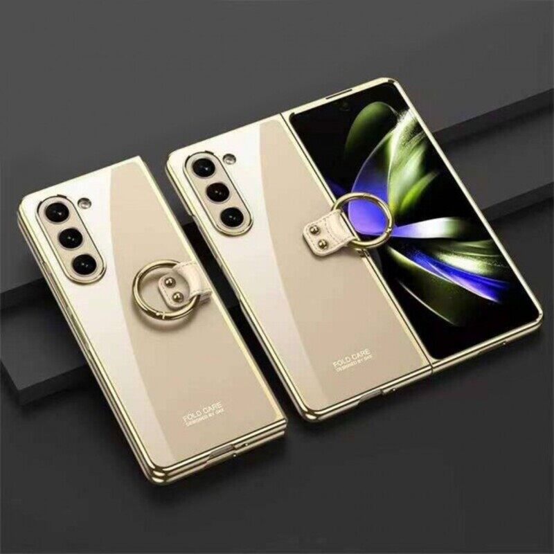 

Not Applicable MARGOUN For Samsung Galaxy Z Fold5 Case Ring Cover/Rose Gold