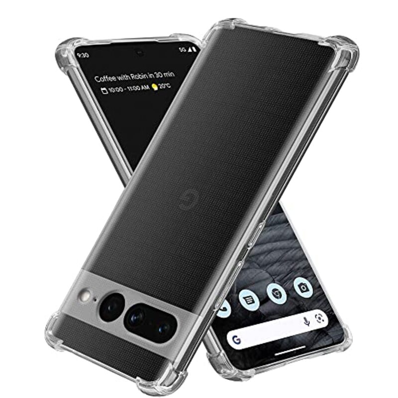 Margoun Google Pixel 7 Pro Soft TPU Mobile Phone Back Case Cover, Clear