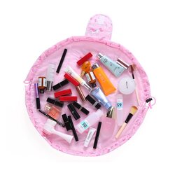 Margoun, Waterproof Drawstring Makeup Toiletry Bag, Pink