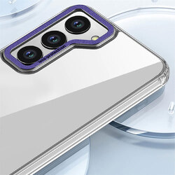 MARGOUN 5 Packs For Samsung Galaxy S23 Clear Case With 2 Screen Protectors and 2 Camera Lens Protectors/Purple