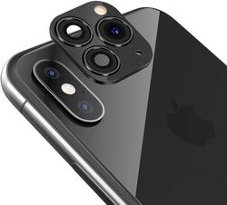 MARGOUN For iPhone X XS Camera Lens Camera Upgrade Protective Lens Change iPhone X XS to 11 Pro 11 Pro Max (Black, 1)