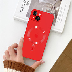 MARGOUN for iphone 14 Case and Cover With MagSafe Built-in High-Grade TPU Material Red