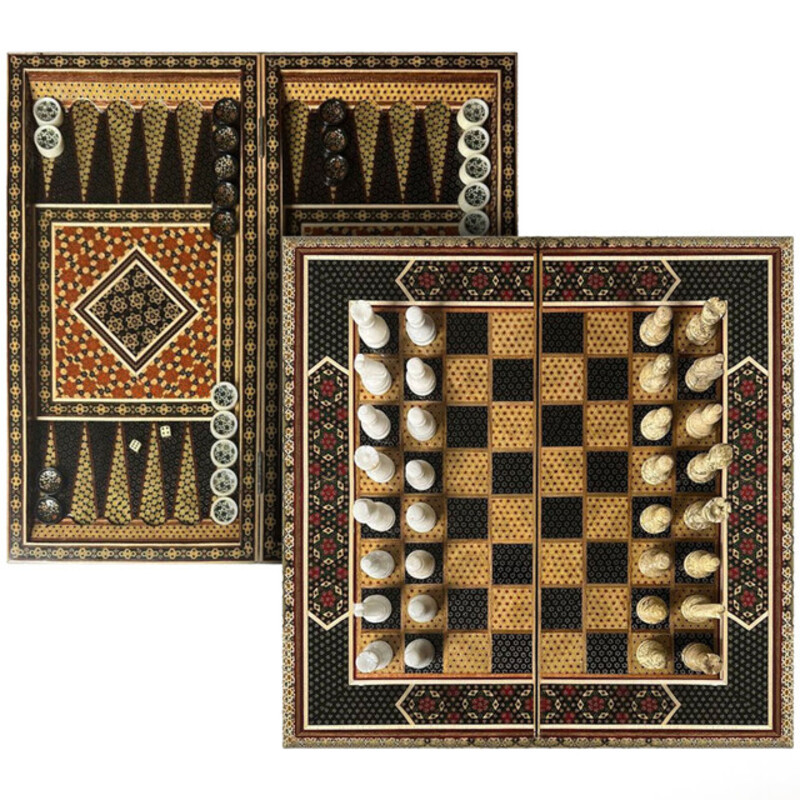لوحة الشطرنج اليدوية ومجموعة لعبة الطاولة
