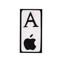 Margoun Vinyl Apple logo Decal Sticker for MacBook/iPad, Black