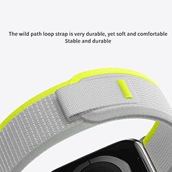 Margoun Trail Loop Band for Apple Watch 49mm/45mm/44mm/42mm, 2 Piece, Light Grey/Black