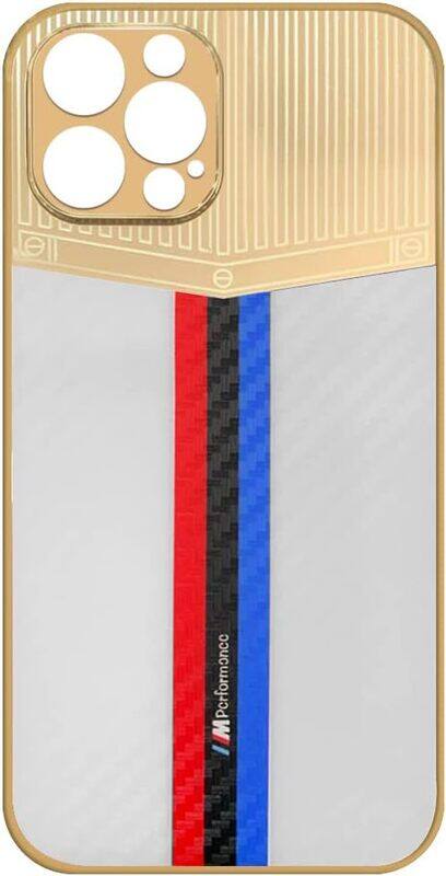 

Generic Joway For iPhone 12 pro max Luxury Gold Plated Case Hybrid Electroplated Frame Back Cover with Carbon Fiber Texture (IPhone 12 pro max White/Blue/Red)